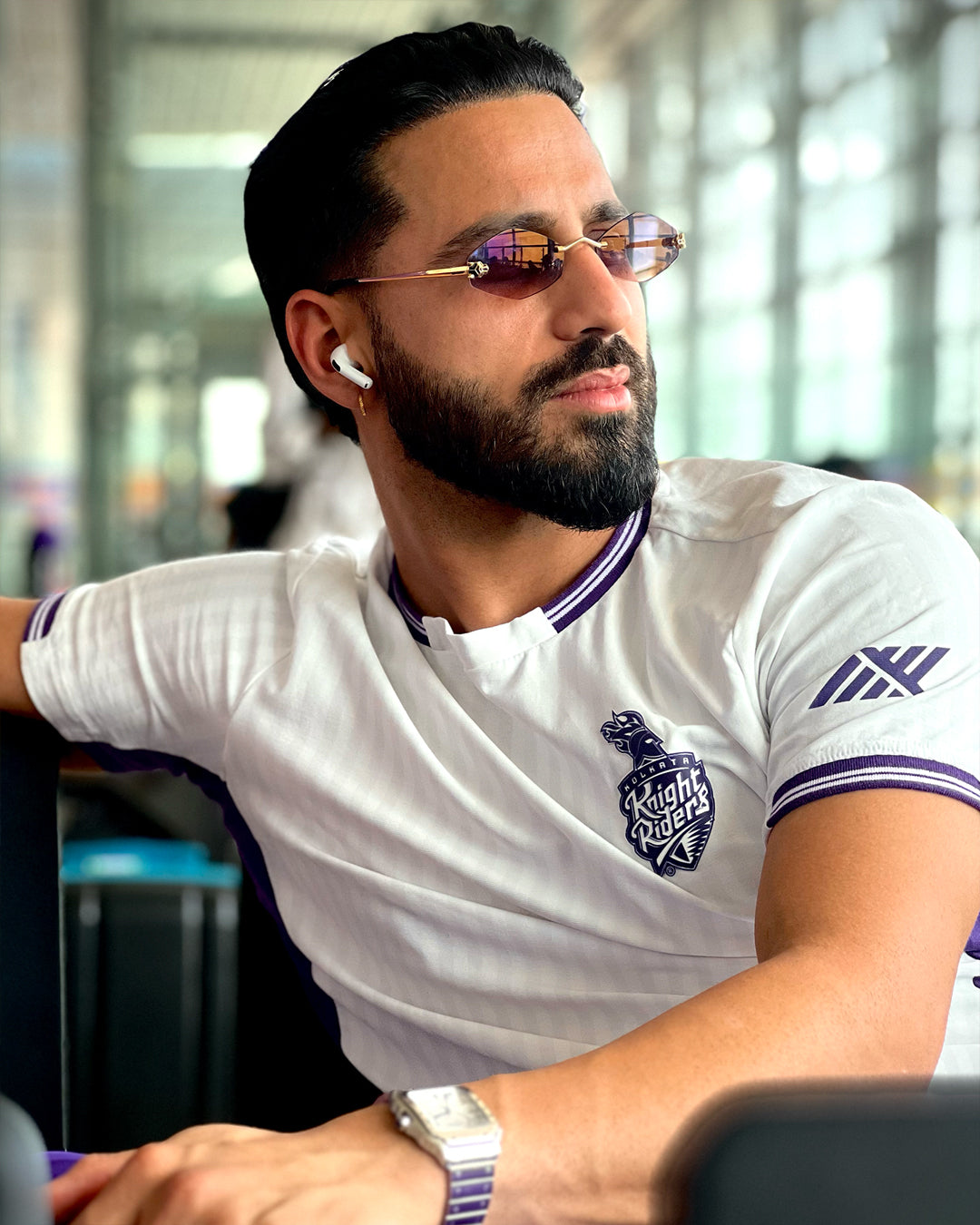 KKR White Travel T-shirt