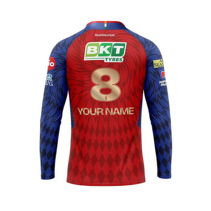 PBKS Match Jersey Player Version-Full Sleeve