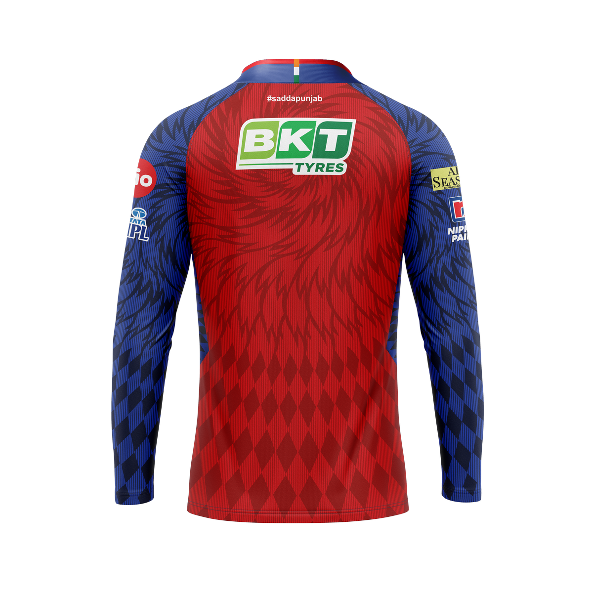 PBKS Match Jersey Player Version-Full Sleeve