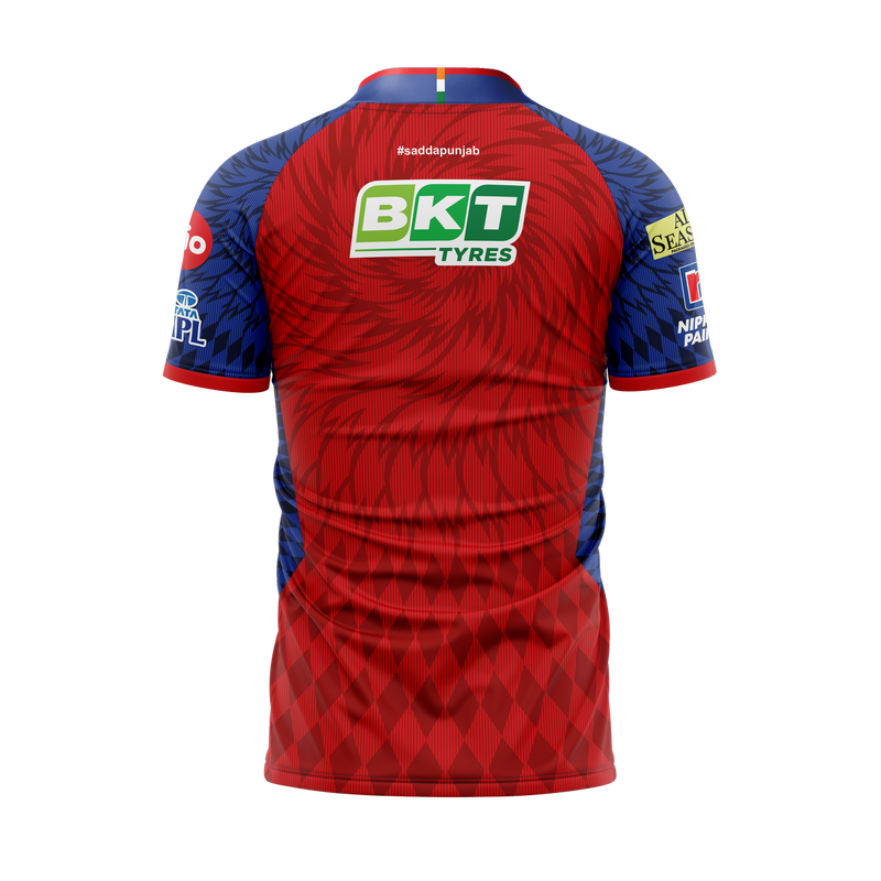 PBKS Match Jersey Player Version-Half Sleeve