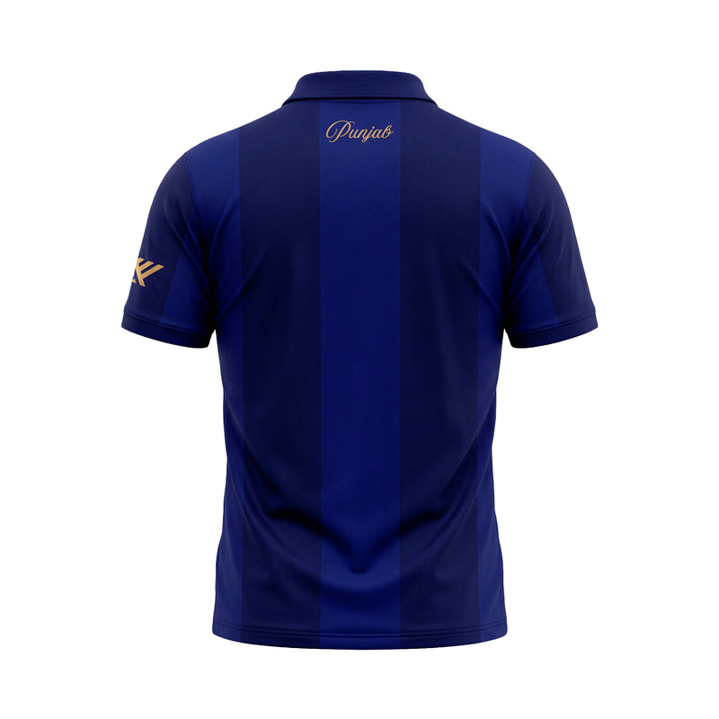 PBKS Player Travel Polo Blue