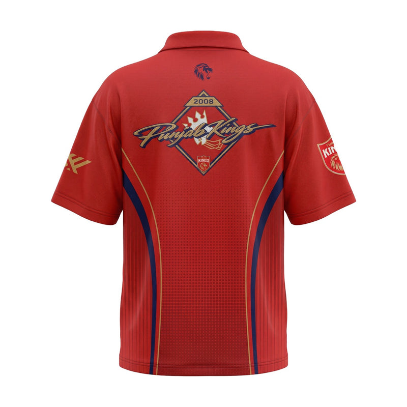 PBKS Player Oversized Polo-Red