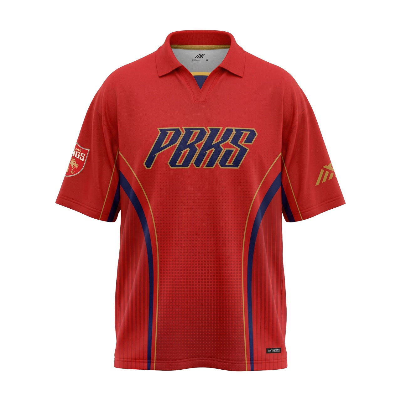PBKS Player Oversized Polo-Red