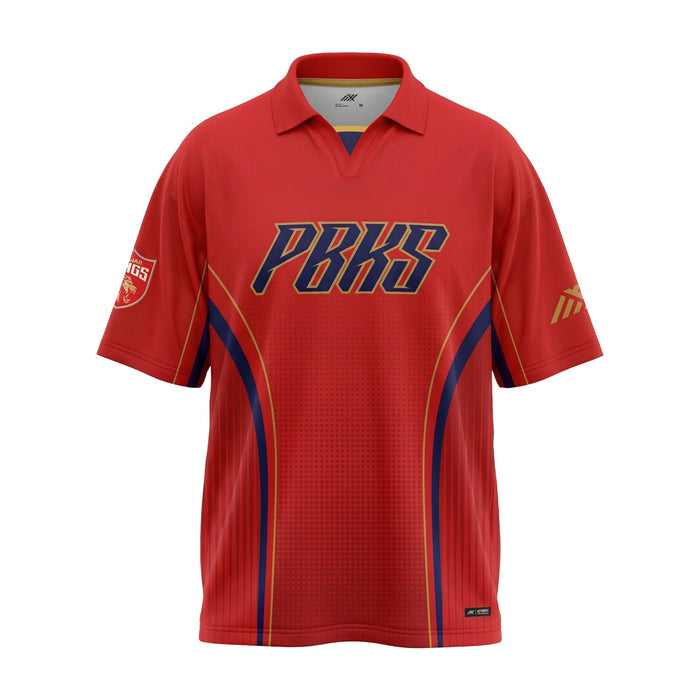 PBKS Player Oversized Polo-Red