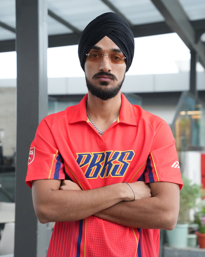 PBKS Player Oversized Polo-Red