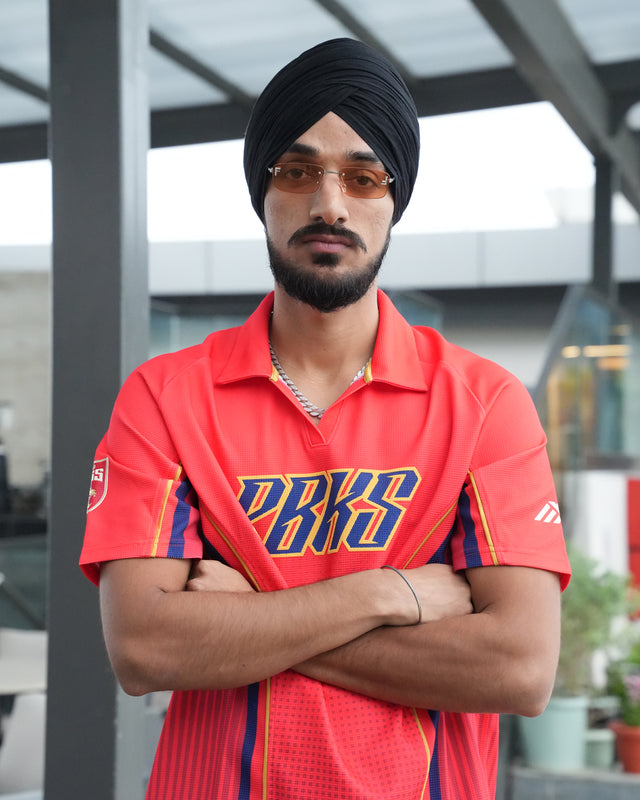 PBKS Player Oversized Polo in Red