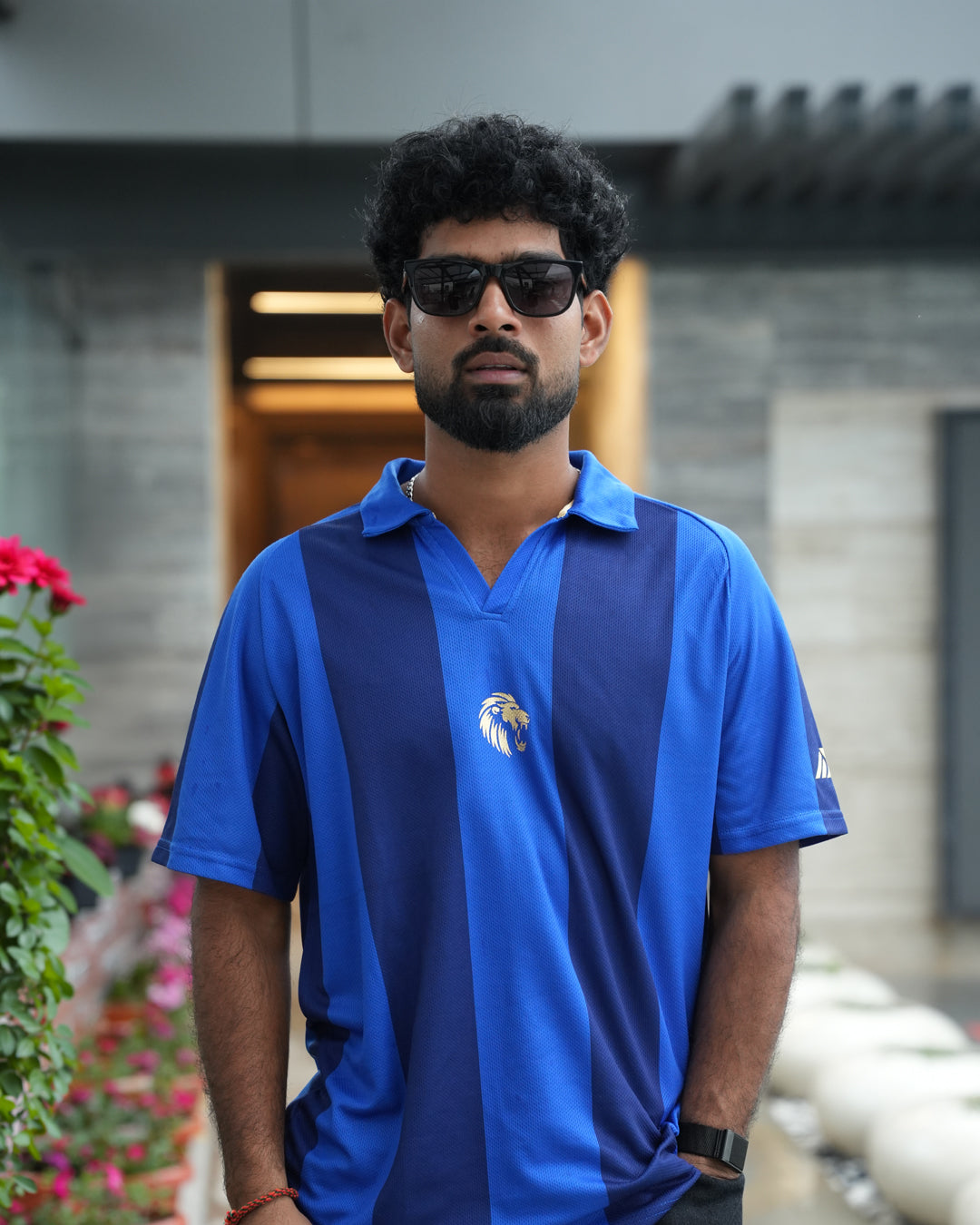 PBKS Player Travel Polo in Blue
