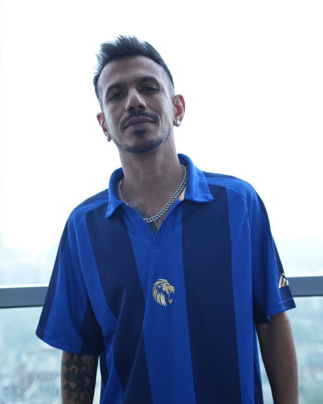 PBKS Player Travel Polo in Blue