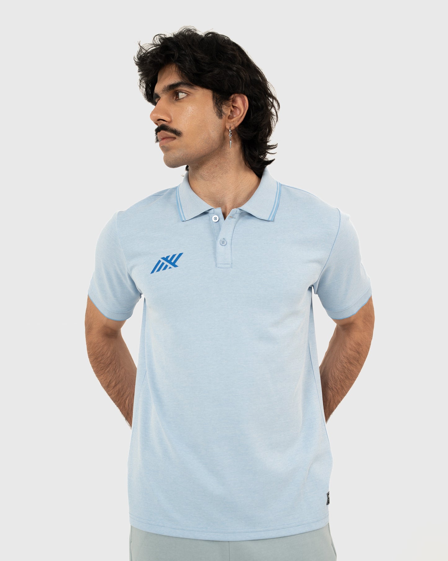SHORE RELAXED POLO IN SKY BLUE