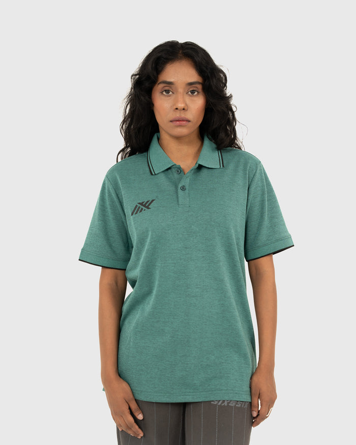 SHORE RELAXED POLO IN EMERALD