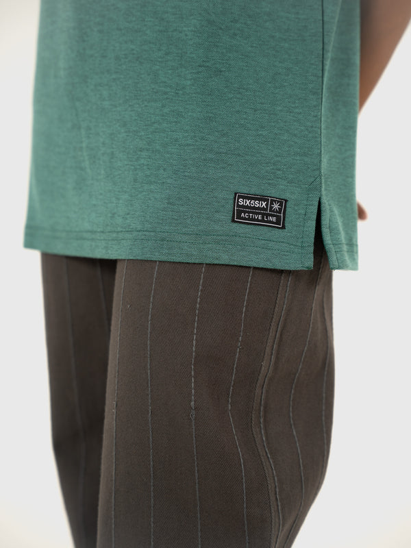 SHORE RELAXED POLO IN EMERALD