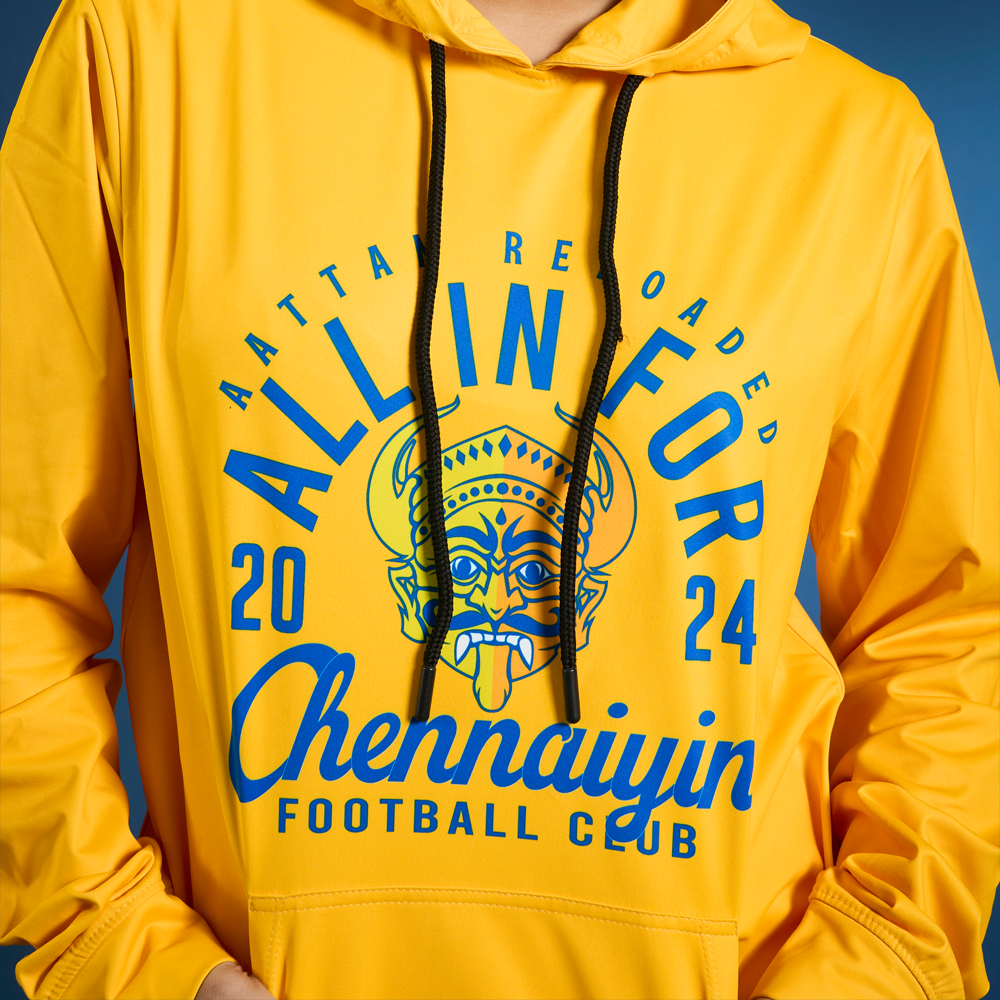 Chennaiyin FC Hoodie 2024-25-Yellow