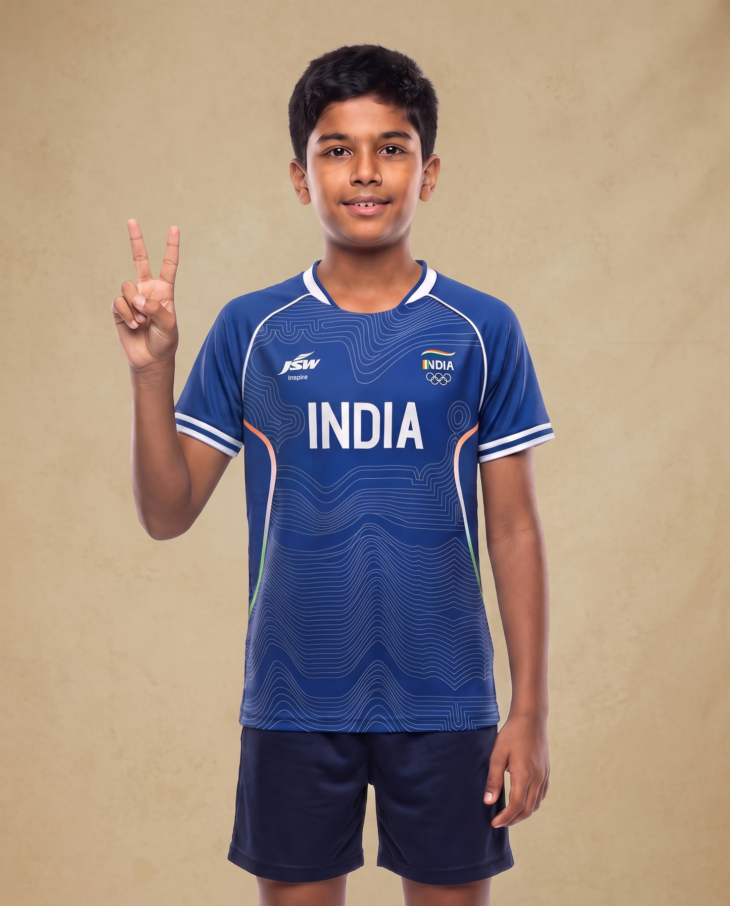 Official Team India 2026 Kids Travel Jersey (Unisex)