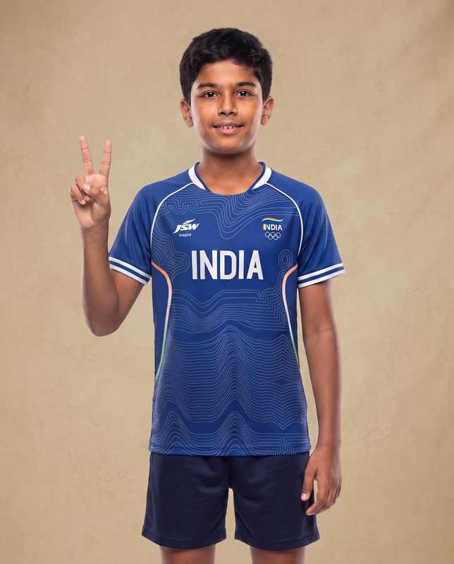 Official Team India 2026 Kids Travel Jersey (Unisex)