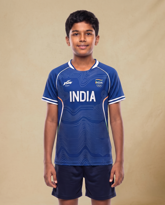 Official Team India 2026 Kids Travel Jersey (Unisex)