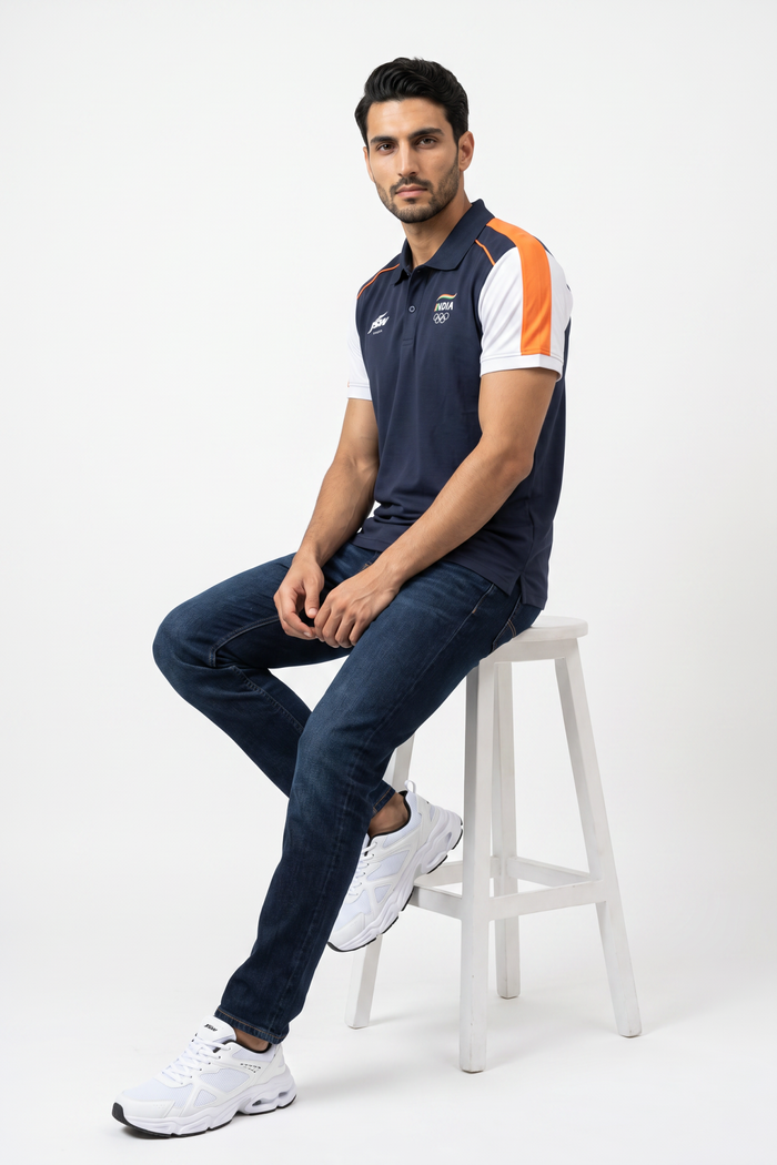 Team India Navy Polo