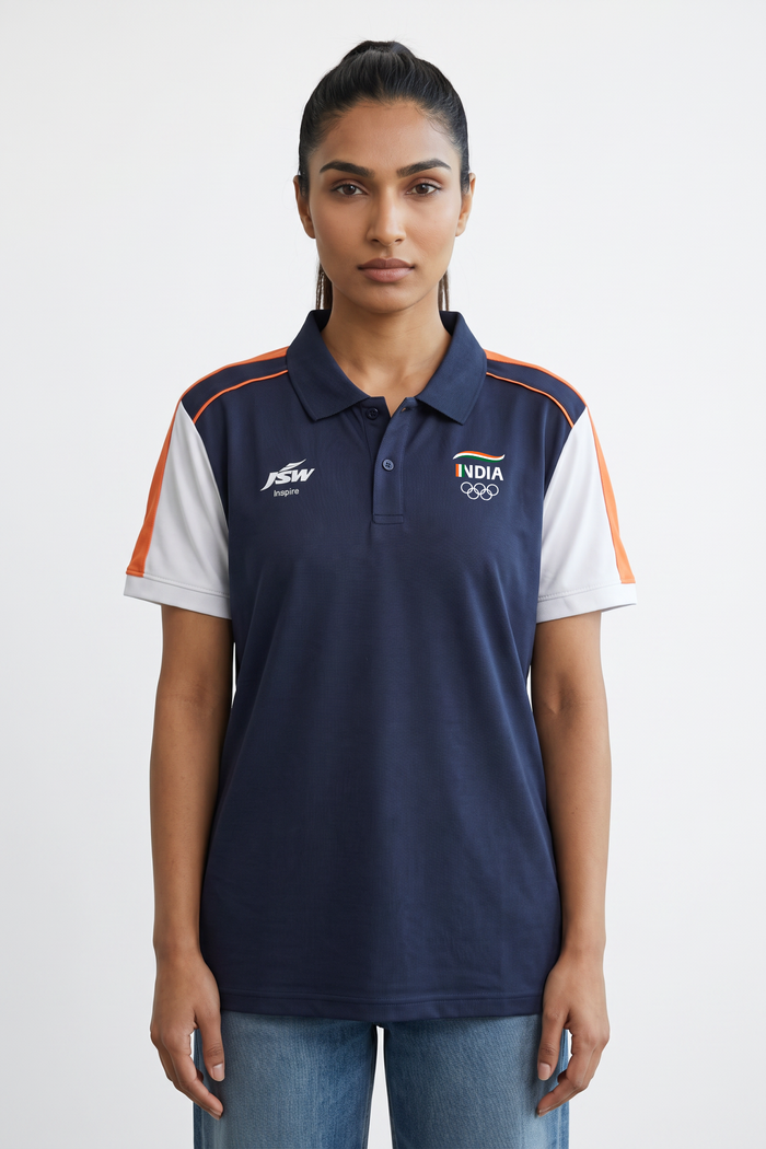 Team India Navy Polo