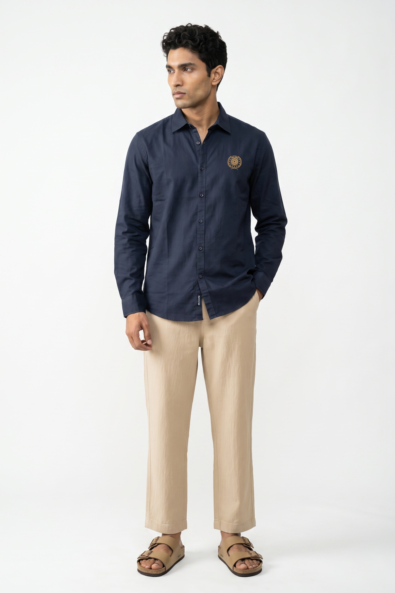 Team India Off Field Shirt Navy