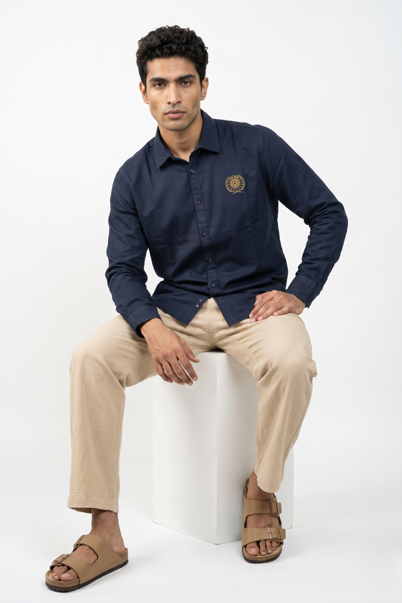 Team India Off Field Shirt Navy