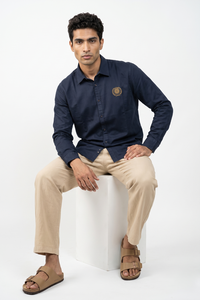 Team India Off Field Shirt Navy