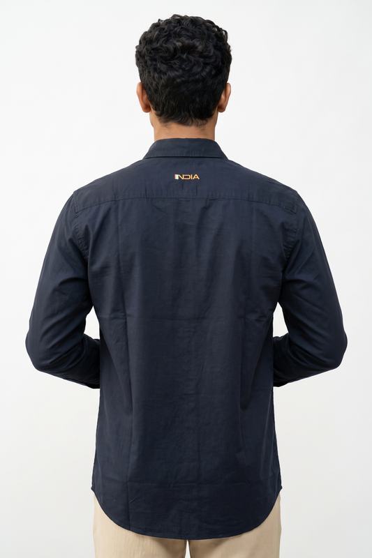 Team India Off Field Shirt Navy
