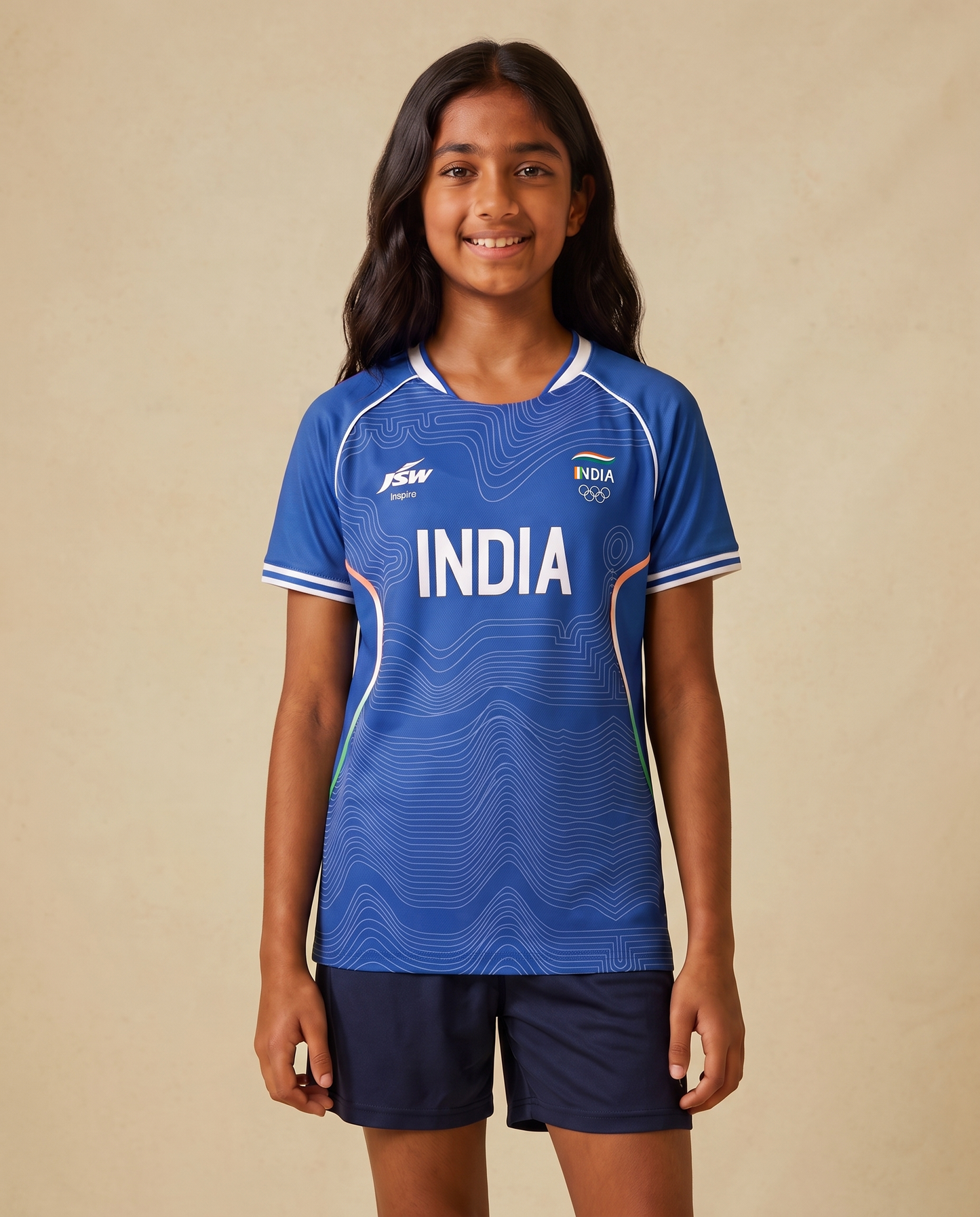 Official Team India 2026 Kids Travel Jersey (Unisex)