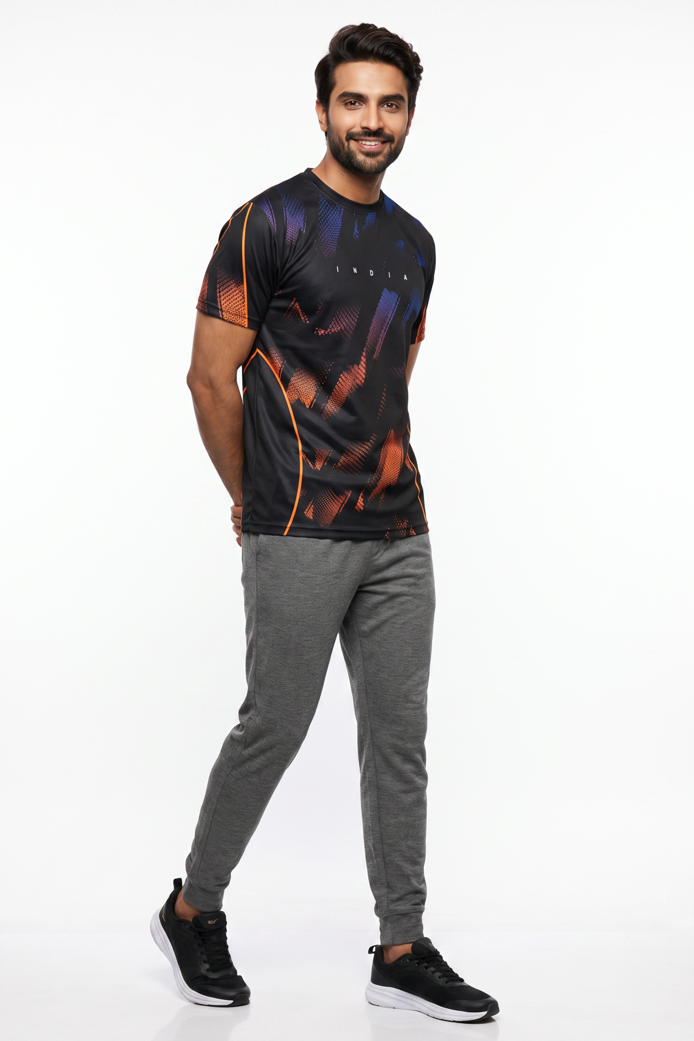 Official Team India Black Stadium Jersey