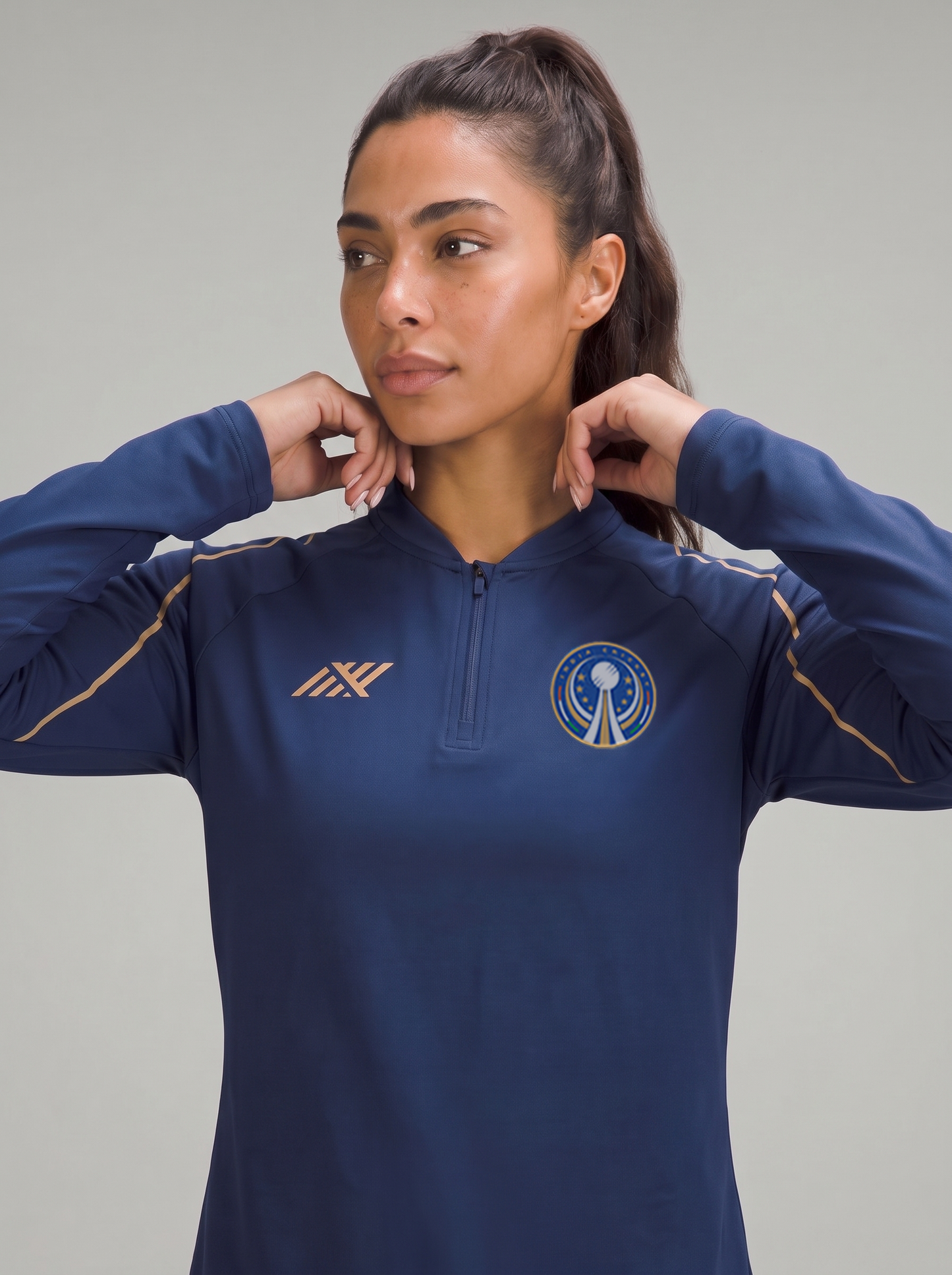 POWERPLAY HALF ZIP TOP