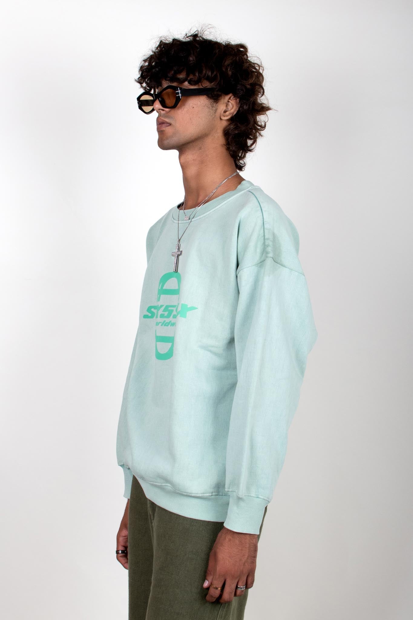 Tic-Tac Crewneck - Mint Green