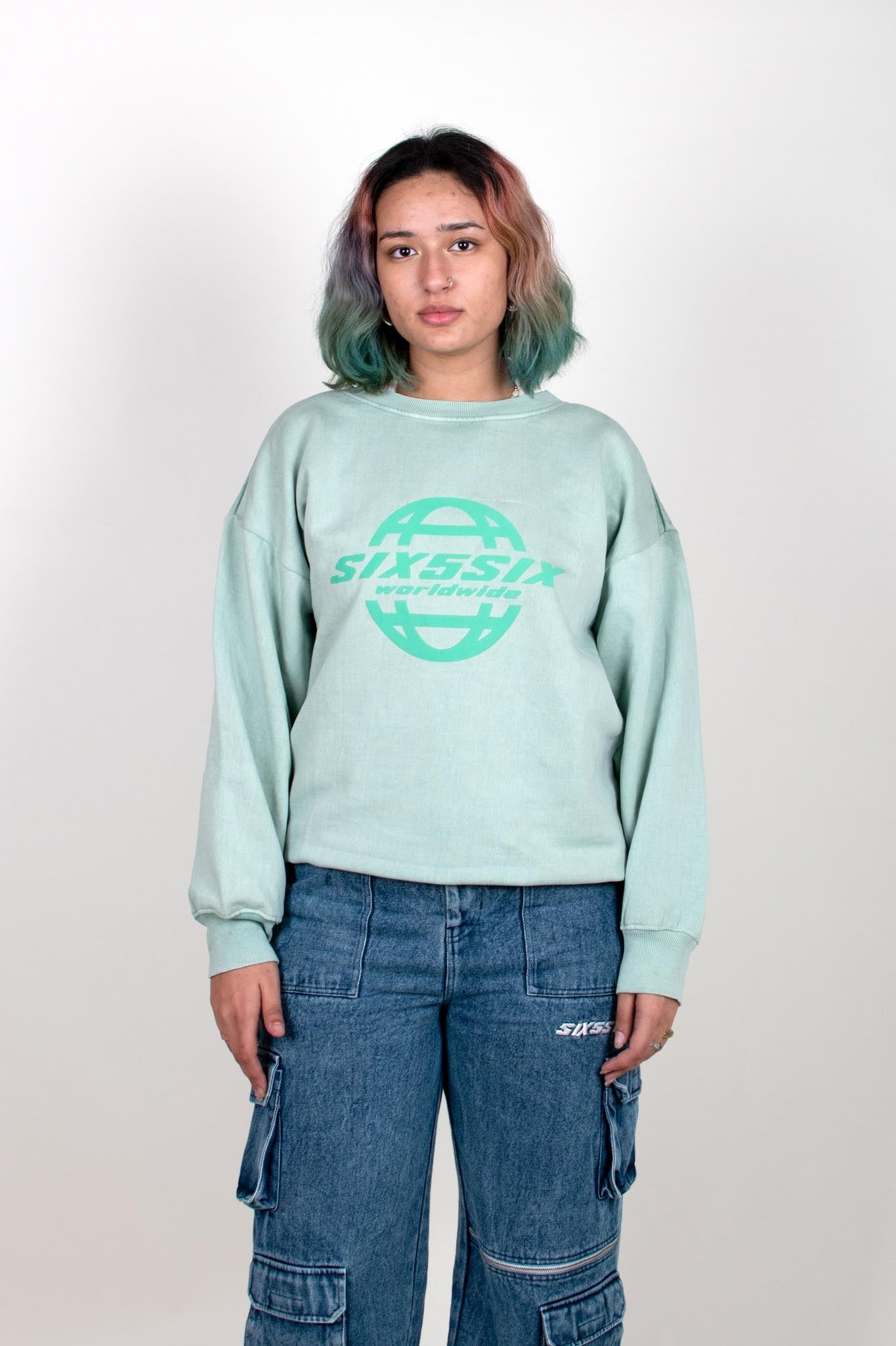 Tic-Tac Crewneck - Mint Green