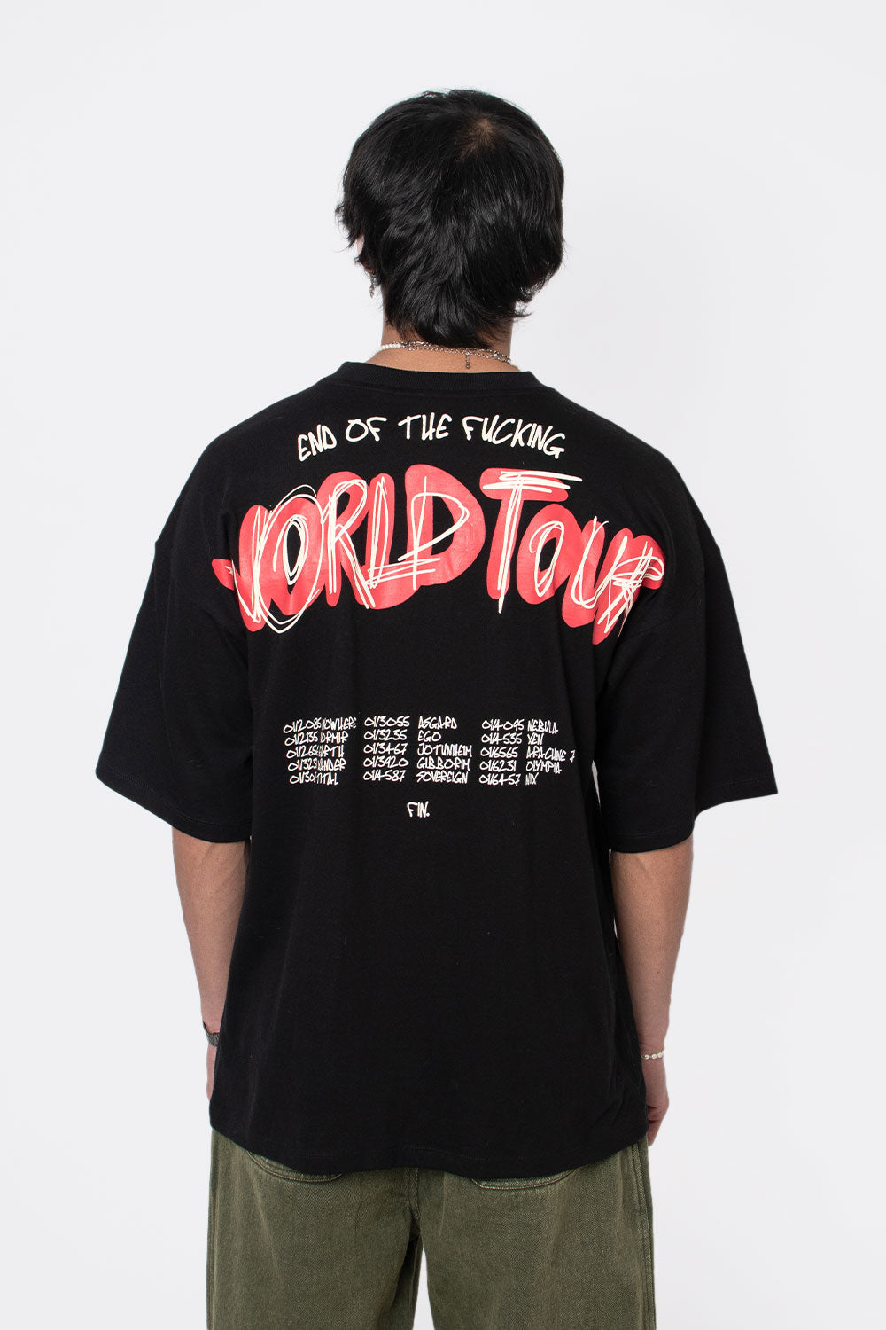 End Of The World Tour Merch T-shirt Black