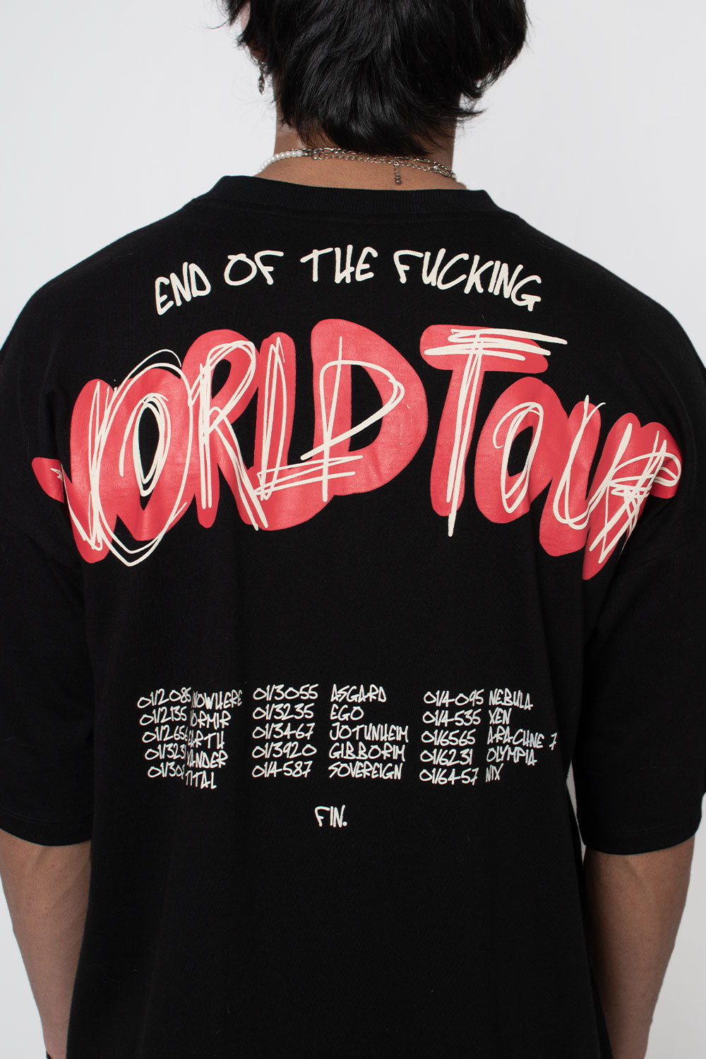 End Of The World Tour Merch T-shirt Black